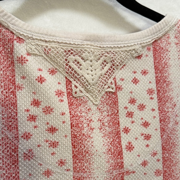 We The Free Red and Cream Striped Top - Picture 5 of 6